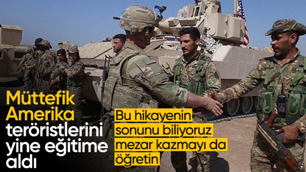 ABD ordusu ile PKK/YPG'li teröristler ortak tatbikat yaptı
