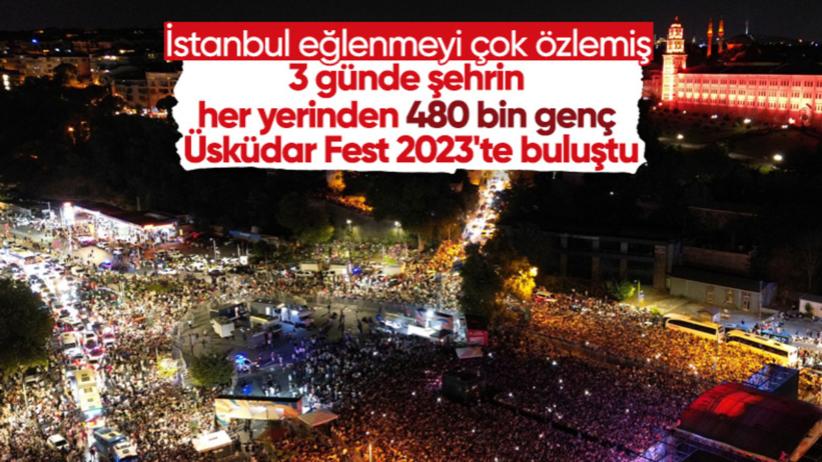 İstanbul’da 480 bin genç, Üsküdar Fest 2023'te buluştu