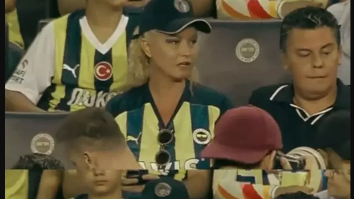 Müge Anlı, eşiyle Fenerbahçe maçına gitti