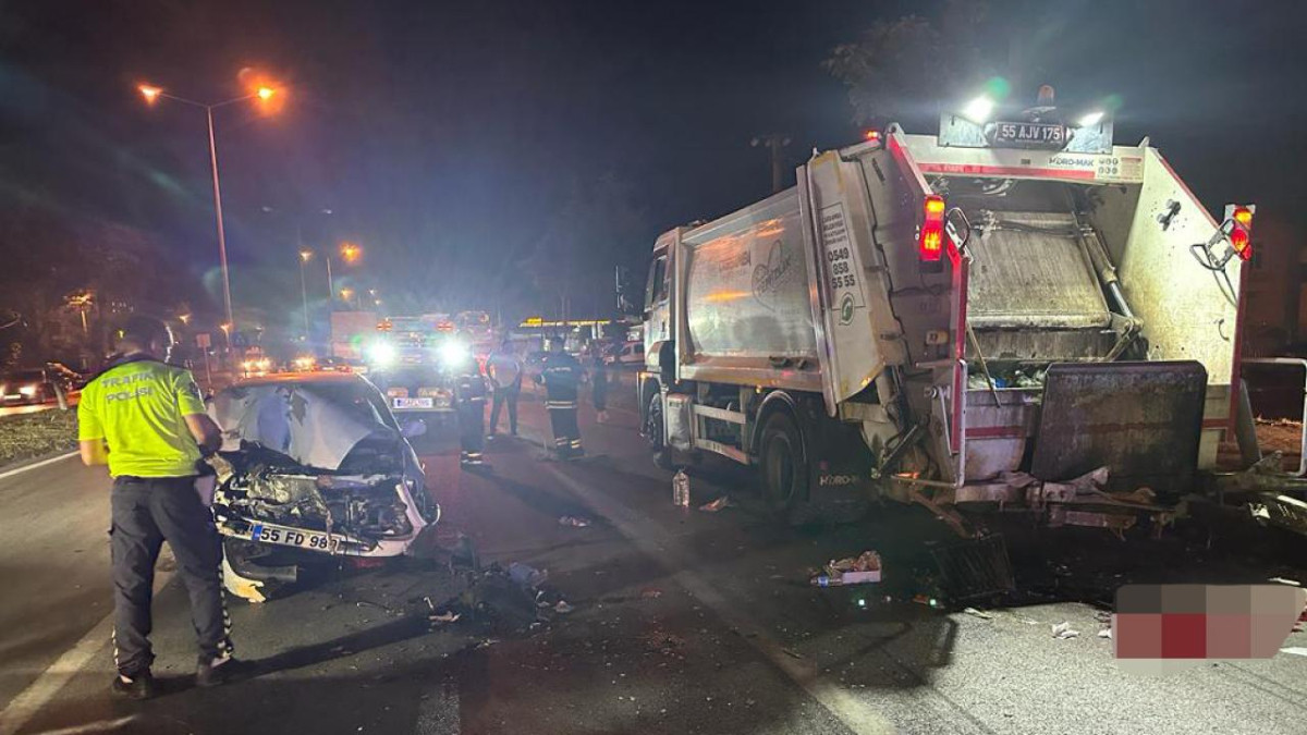 Samsun'da zincirleme kaza: 1'i ağır 6 kişi yaralandı