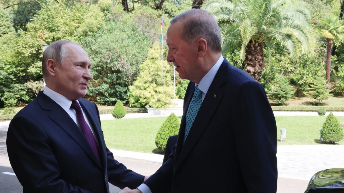 Vladimir Putin, Cumhurbaşkanı Erdoğan'ı kapıda karşıladı